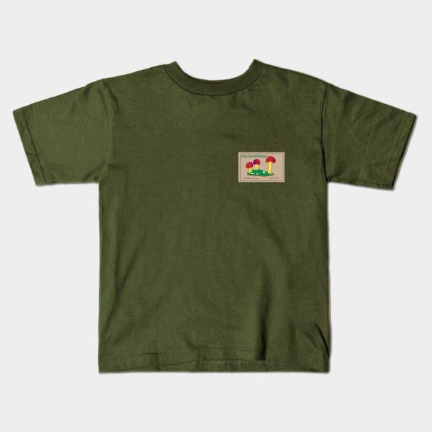 Akeley Mushrooms Kids T-Shirt by PoliticiansSuck